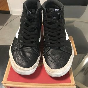 leather vans sk8-hi bought from kith